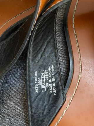 Sandalias Zara Minimalistas Marrón Talla 39