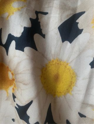 Blusa flores manga 3/4