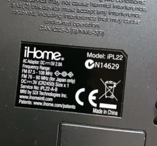 Radio despertador iHome iPod/iPhone