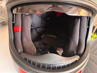 Casco Moto SHIRO Gris con Diseño Talla L