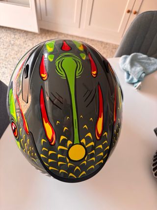 Casco Moto SHIRO Gris con Diseño Talla L