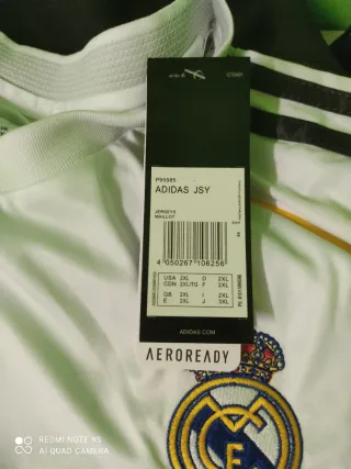 Camiseta Real Madrid Adulto Talla 2XL