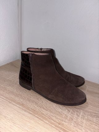 Botines Bass 10 Marrones Niña