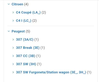 Palier Delantero Derecho Peugeot 307