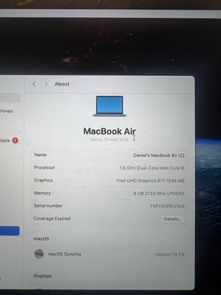 MacBook Air 2019 – Buen estado – Funciona perfecto