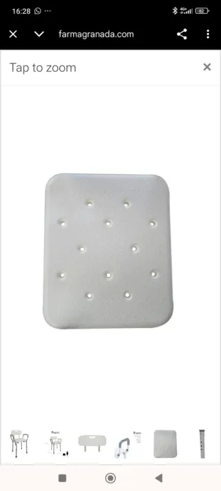 Silla de baño con respaldo