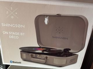 Tocadiscos Portátil Maleta SWINGSON Beige/Negro