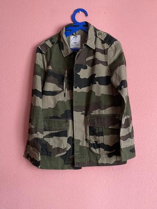 Chaqueta Militar Camuflaje Bershka