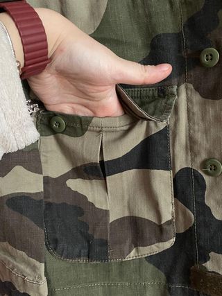 Chaqueta Militar Camuflaje Bershka