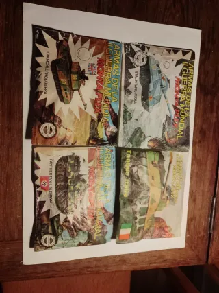 4 Sobres Montaplex Tanques 2ª Guerra Mundial