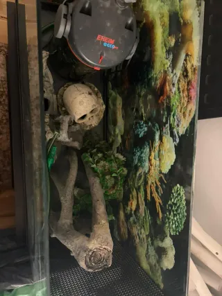 Acuario 100L con mueble y accesorios