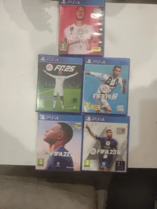 Juegos PS4: FIFA 20, FC25, FIFA 19, FIFA 22, FIFA
