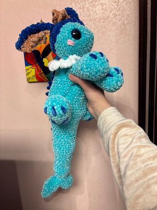 Vaporeon Crochet Handmade Pokemon Chenille Plush