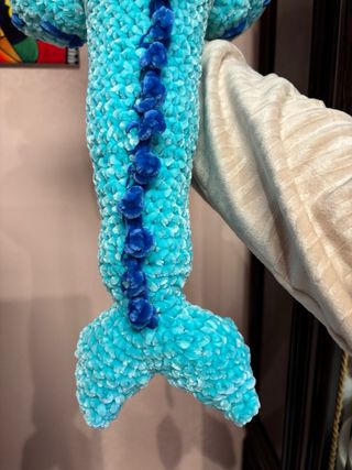 Vaporeon Crochet Handmade Pokemon Chenille Plush