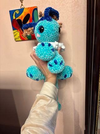 Vaporeon Crochet Handmade Pokemon Chenille Plush