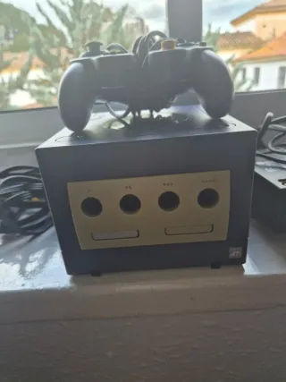 Nintendo Gamecube Negra Completa