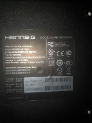 Monitor Hanns-G HE195ABB
