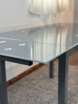 Mesa comedor extensible gris con 6 sillas NUEVO