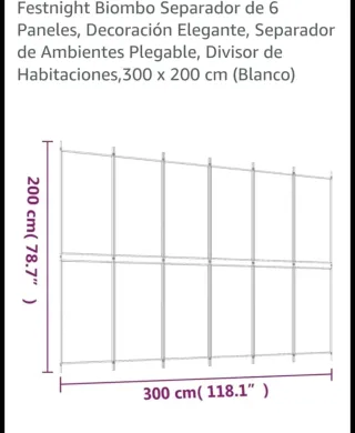 Biombo separador de ambientes