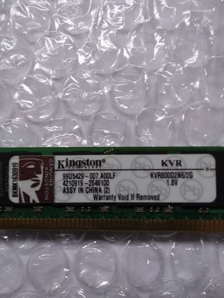 Memoria RAM Kingston DDR2 800MHz 2GB