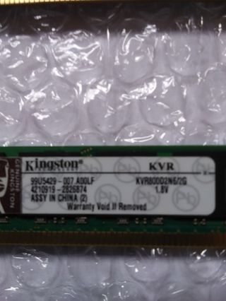 Memoria RAM Kingston DDR2 800MHz 2GB