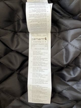Carhartt Active Jacket Negra M Rework con Capucha