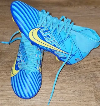 Chuteiras de futebol criança azul 38,5