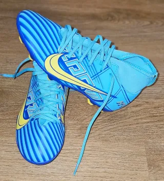 Chuteiras de futebol criança azul 38,5