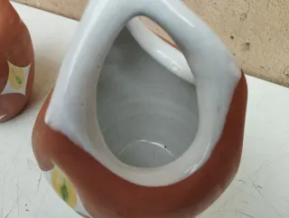 Coppia vasi in porcellana Ferruccio Palazi Fiamma