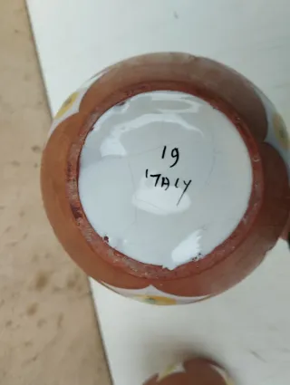 Coppia vasi in porcellana Ferruccio Palazi Fiamma