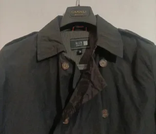 Cappotto impermeabile taglia M Vintage nero