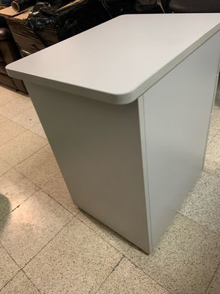 Cajonera de escritorio  gris de madera