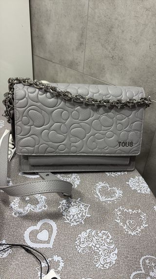 Bolso Tous Gris con Cadena