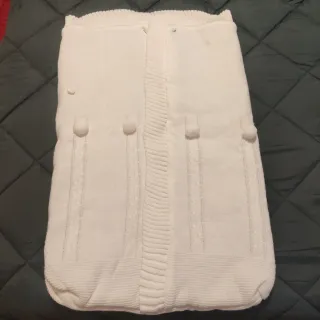 Saco de silla de punto blanco