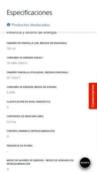 Televisor Sony OLED 55A8