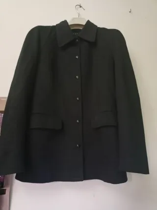 Chaqueta negra de vestir clásica para mujer