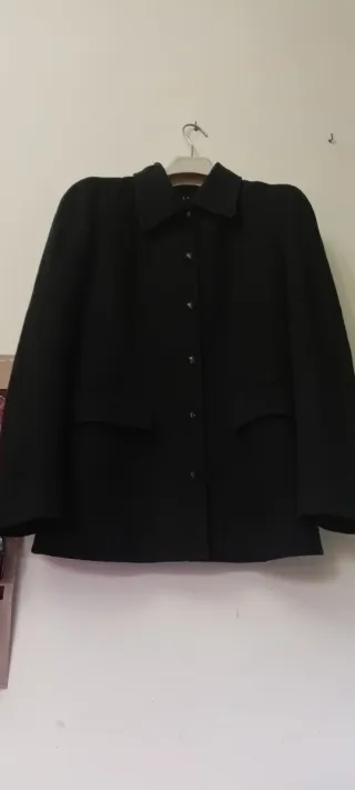 Chaqueta negra de vestir clásica para mujer