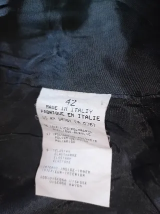 Chaqueta negra de vestir clásica para mujer