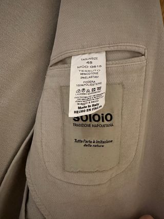 Blazer Soloio Beige Hombre