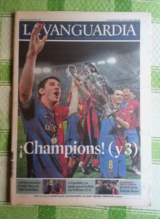 Periódico 2009 Barça gana la champions