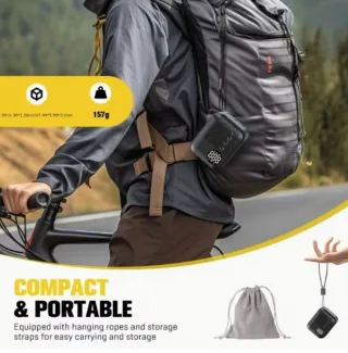 Mini Inflador Eléctrico Bicicleta 480mAh