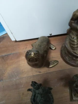 Lote Figuras Bronce Dioses y Animales