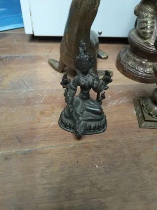 Lote Figuras Bronce Dioses y Animales