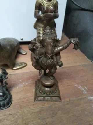 Lote Figuras Bronce Dioses y Animales