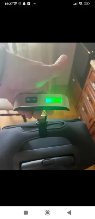 Báscula  peso portátil.