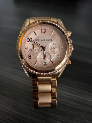 Reloj Michael Kors Mujer Dorado Rosado