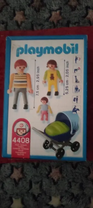 Playmobil Papá con Bebé y Cochecito 4408