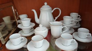 Juego de café porcelana 12 servicios