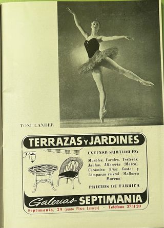 PROGRAMA OFICIAL GRAN TEATRO DEL LICEO AÑO 1955