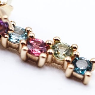 Pendientes Oro Amarillo RAINBOW Multicolor